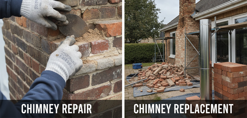 Chimney Repair vs Replacement