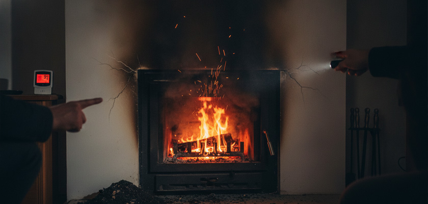 chimney fire warning signs
